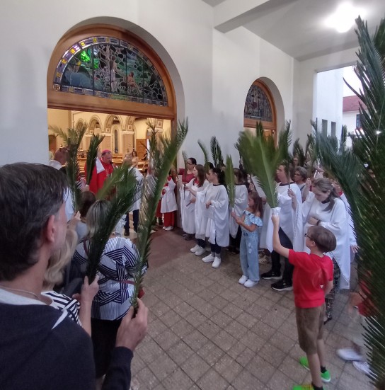 Missa de Ramos em nossa Paróquia